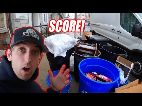 Finding Antiques In The Trash - Garbage Picking Ep. 553