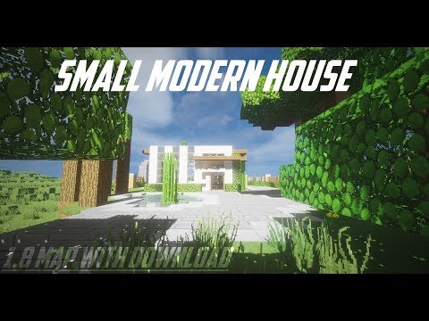 Trouble Tv - MINECRAFT -- Small Modern House (1.8 Map Download)[With SHADERS]