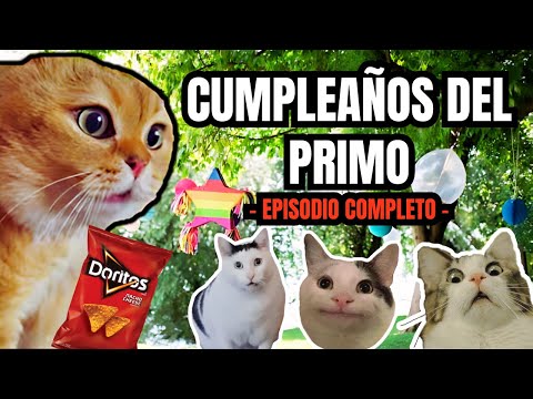 CUMPLEAÑOS DEL PRIMO, episodio completo (meme de gatos)