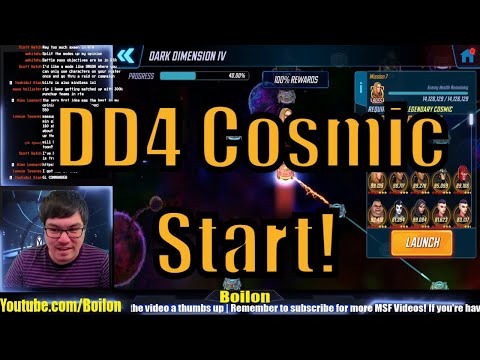 Dark Dimension 4 Node 7 (Cosmic 1) Day 1-2! Marvel Strike Force