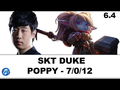 SKT Duke - Poppy vs Jax - Kr Ranked