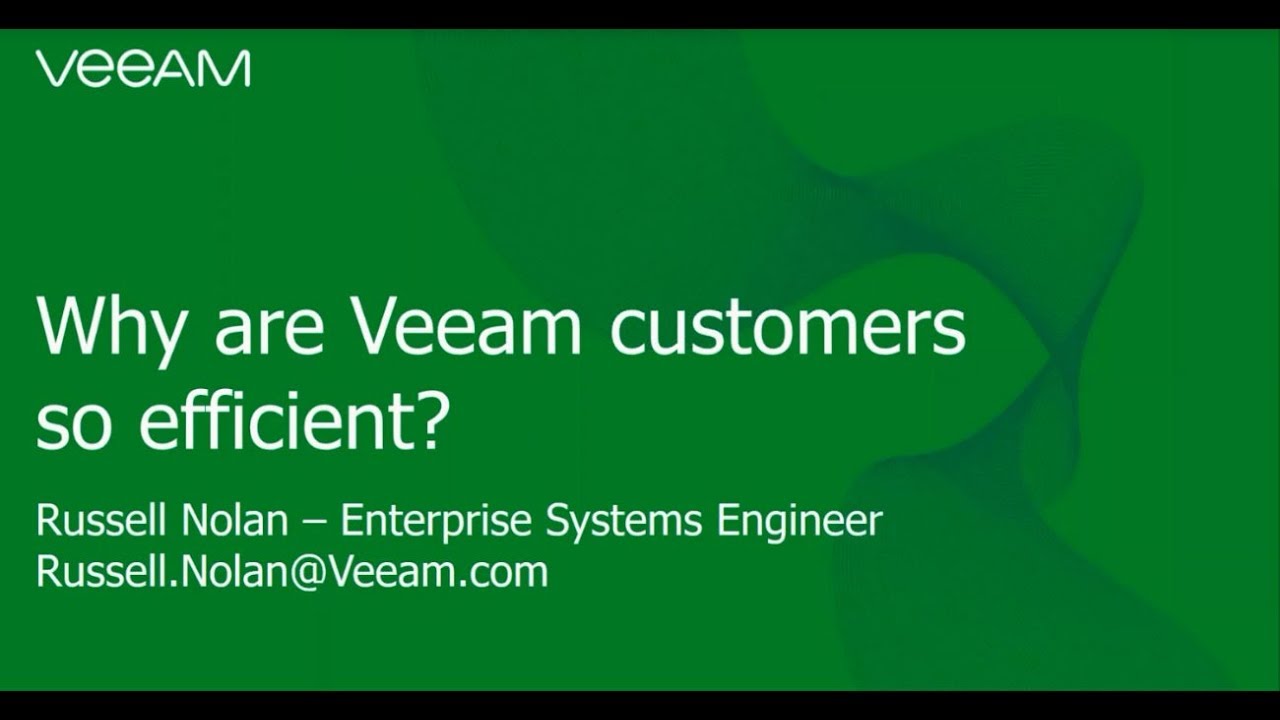Veeam automation: Boost your productivity! video