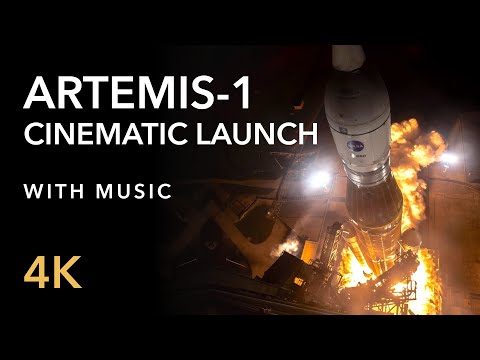 Artemis-1 Launch Cinematic 4K (with Music)
