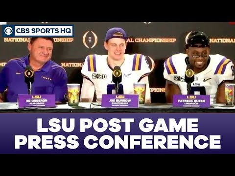 LSU Post Game Press Conference: 2020 National Championship | CBS Sports HQ