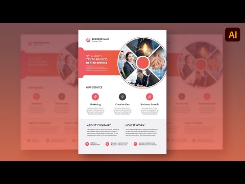 Business Flyer Design in Adobe Illustrator