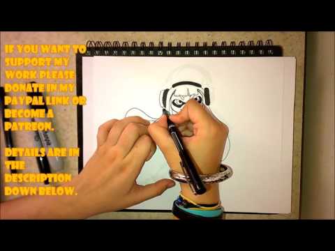 How to draw Inkling Girl (general audiences) - YouTube