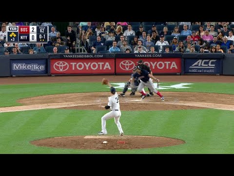 BOS@NYY: Garcia gets out of a bases-loaded jam