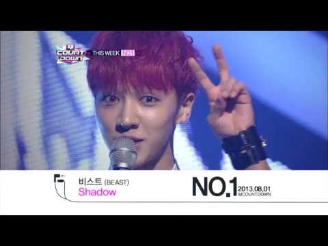 엠카운트다운 - M COUNTDOWN This Week No.1 -비스트 BEAST 'Shadow' (2013.08.01.)