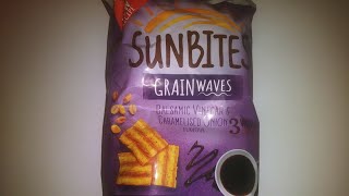 sunbites Grain waves Balsamic Vinegar & Caramelised onion flavour snacks review