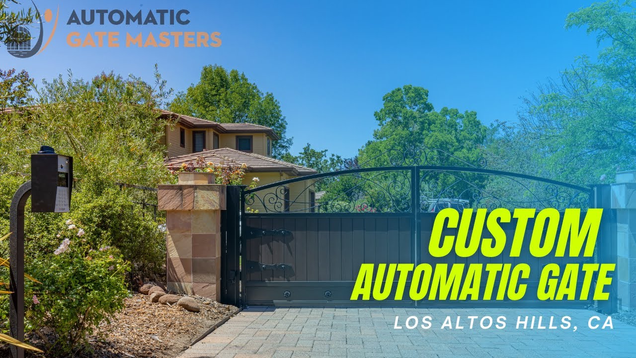 Custom Driveway Gates With LiftMaster Gate Openers - Los Altos Hills ,CA - Automatic Gate Masters