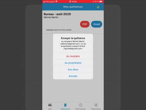 Quittance de loyer Video
