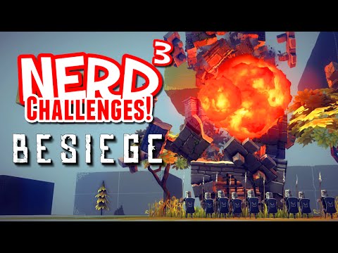 Nerd³ Challenges! World's Worst Trebuchet! - Besiege