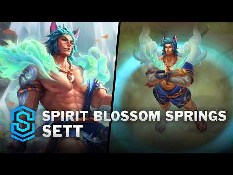 Spirit Blossom Springs Sett Skin Spotlight - Pre-Release - PBE Preview - League of Legends