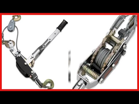 NEIKO 02256A Come Along Winch | 5-Ton (10,000 Lbs) Pulling Capacity | 12Ft, 3 Hook