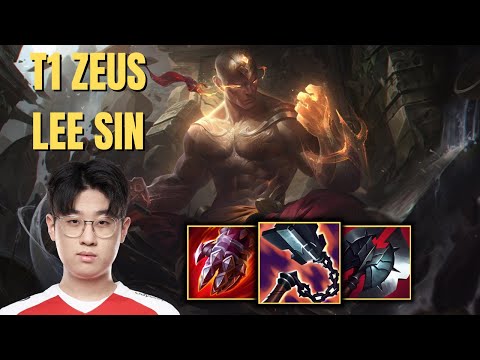 T1 ZEUS PLAYS LEE SIN VS GAREN TOP | KR PATCH 11.11