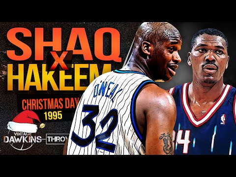 Shaq x Hakeem Put On a LEGENDARY BiG-Men Duel In 1995 Christmas Day 🐐🐐 | VintageDawkins