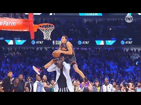 2020 NBA Slam Dunk Contest WILD Final Round Highlights!Aaron Gordon Over Tacko Fall vs Derrick Jones