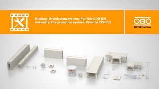 Mounting of BSS Pyroline CON D and Pyroline CON S – OBO Bettermann