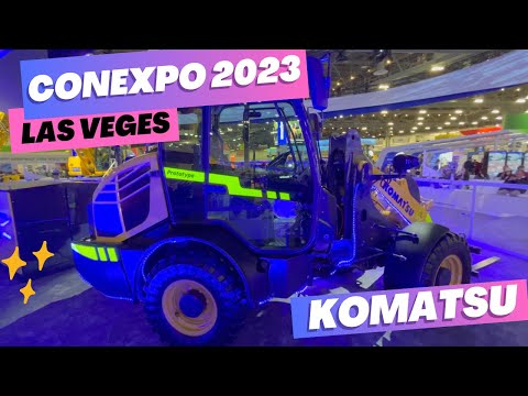 KOMATSU EQUIPMENT AT CONEXPO 2023  - CON EXPO LAS VEGES conexpo-con/agg 2023