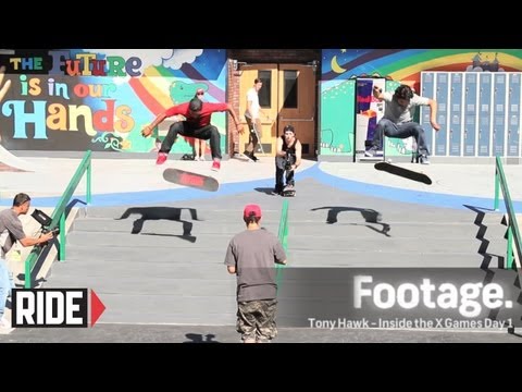 X Games 2012 Street Practice: Tony Hawk, Ryan Sheckler, Paul Rodriguez, SOTY David Gonzalez & More