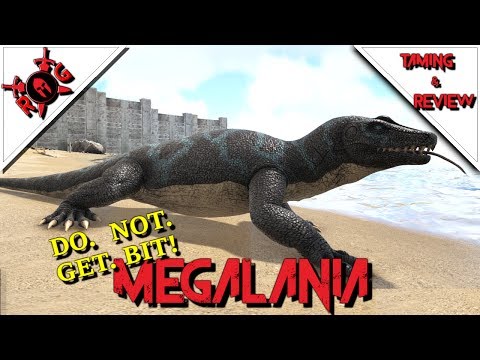 ARK: MEGALANIA TAMING & REVIEW! Patch 258 [DO NOT get bit!!]