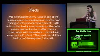 BSidesLV 2013   5 1 2 Say It to My Face   Shannon Sistrunk