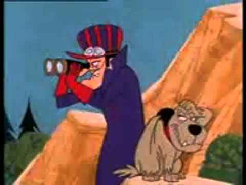 Wacky Races Clip - Love Dick Dastardly and Muttley Planting A Bomb, Kiss, Laughter, Penelope Pitstop
