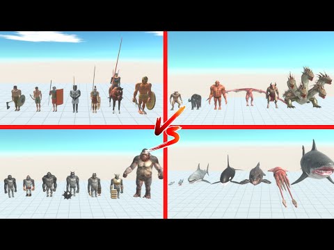 Tournament: Ancient Humans, Fantasy, Mutant Primates, Aquatics - Animal Revolt Battle Simulator