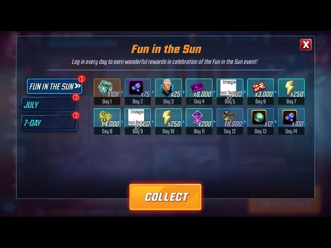 Fun in the Sun Calendar - Offer Review - MARVEL Strike Force - MSF