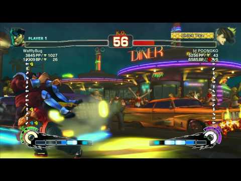 WafflyBug (Dictator) vs Poongko (Yang) - SSF4 Arcade Edition Xbox Live Ranked Match