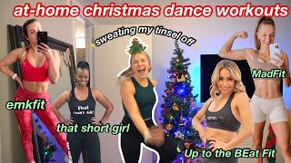 TRYING HOLIDAY CARDIO DANCE WORKOUTS *at-home christmas workouts to kick your booty* twistmas day 10