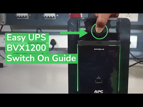 How to Switch on the APC Easy UPS BVX1200LI-IN | Schneider Electric Support