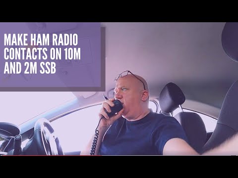 Making ham radio contacts on 10m and 2m SSB with a quick and simple setup.