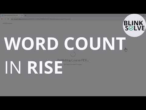 Word Count in Articulate Rise: Two Efficient Methods | BlinkSolve Tutorials
