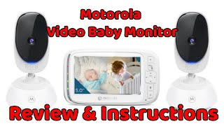 Motorola Video Baby Monitor VM75-2 | REVIEW | INSTRUCTIONS | SETUP | Features 2 way monitor