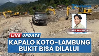 Jalan Putus Kapalo Koto-Lambung Bukit di Kawasan Batu Busuak Padang Kembali Bisa Dilalui Kendaraan