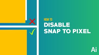 How to disable Snapping in Adobe Illustrator CC