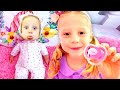 Nastya encontrou a boneca e finge ser su Nastya encontrou a boneca e finge ser su