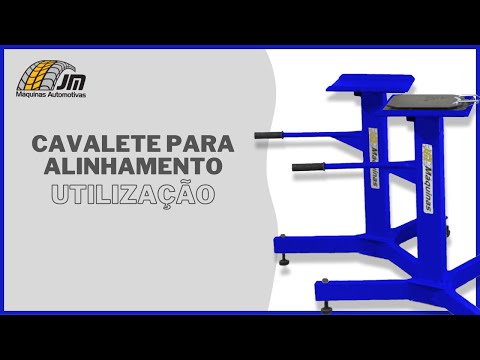 Cavaletes de Alinhamento com Par de Pratos Dianteiros Preto JM MAQUINAS-6470 - Video