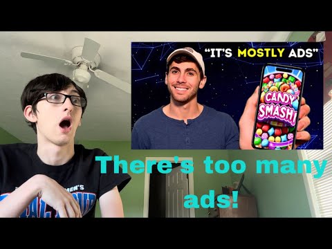 THERE'S TOO MANY ADS! If Mobile Games Were Honest (Lando Kalriz) reaction