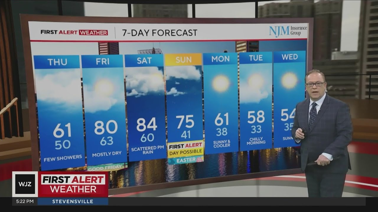 Strong storms possible Wednesday evening in Maryland