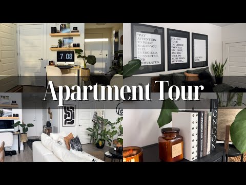 2025 MIDTOWN ATLANTA LOFT APARTMENT TOUR! Warm & Airy Boho, DIY Natural Tones+Affordable Home Decor!