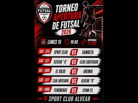 TORNEO APERTURA DE FUTSAL 2026 - ALVEAR CORRIENTES
