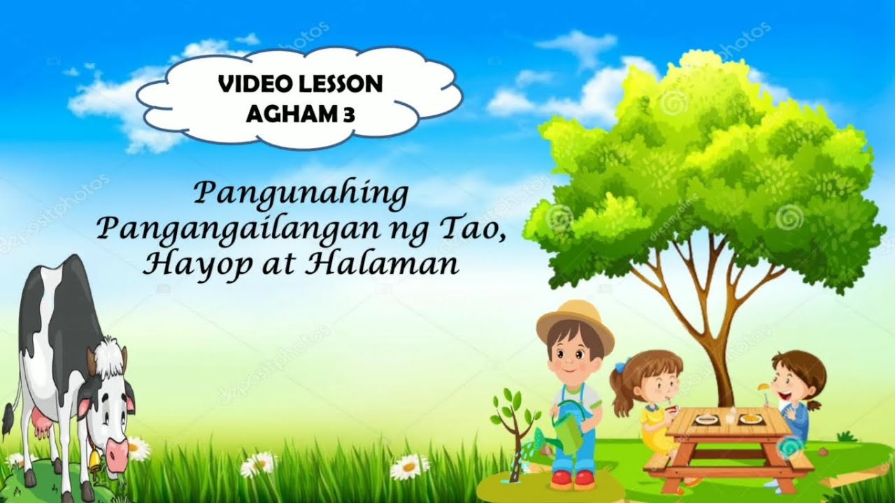 SCIENCE 3: Q2: PANGUNAHING PANGANGAILANGAN NG TAO, HAYOP AT HALAMAN