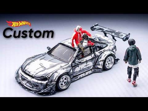 Initial D Style Nissan Fake Silvia S15 [Silvia S15 Jadi Jadian] Hot Wheels Custom