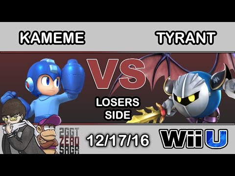 2GGT: ZeRo Saga - DNG | Kameme (Mega Man) Vs. Tyrant (Meta Knight) Losers Side - Smash Wii U