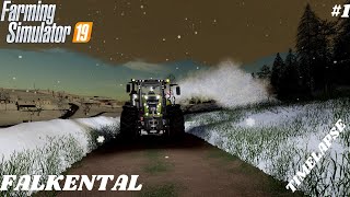 Déneigement de chemins en Claas Axion | Farming Simulator 19 | Falkental | #1
