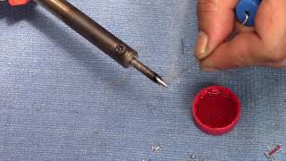 simple Soldering Iron Tip Cleaning  (Baker's zinc chloride)