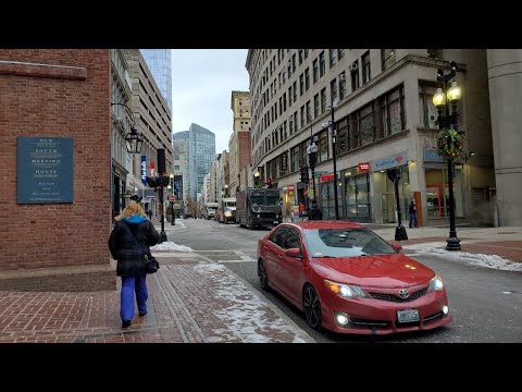 Boston LIVE Exploring in the Snow Boston Common, Beacon Hill to Fenway Park (February 1, 2021)