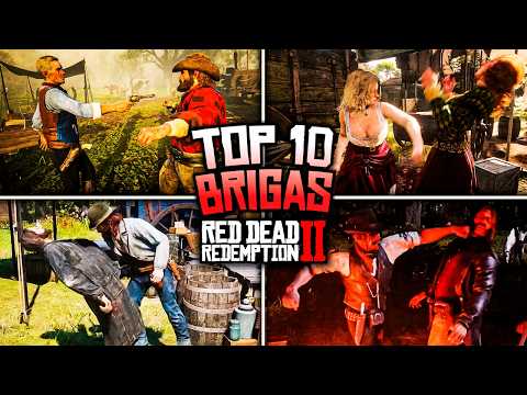 TOP 10 Brigas que VOCÊ NÃO VIU no Acampamento - Red Dead Redemption 2
